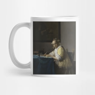 A Lady Writing by Jan Vermeer Mug